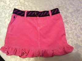 Size 12 Ralph Lauren skirt pink corduroy skirt belt Girls New - £15.21 GBP