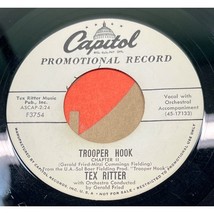 Tex Ritter Trooper Hook 45 Country Promo Capitol F3754 VG+ - £13.49 GBP