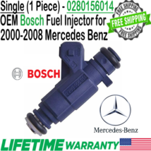 OEM Bosch x1 Fuel Injector for 2000-2008 Mercedes-Benz 2.6L &amp; 3.2L V6 0280156014 - £30.06 GBP