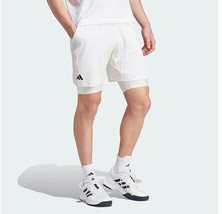 adidas Men&#39;s 2IN1 ShortS Pro Tennis Pants Wimbeldon Series Asian Fit NWT IA7101 - £60.21 GBP