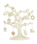 Lenox Wedding Miniature Tree and 12 Ornaments Bridal Bouquet Dove Heart ... - $237.00