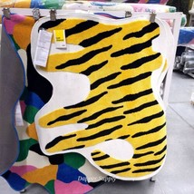 Ikea IDROTTSHALL Rug Tiger Yellow /Black  3&#39; 7&quot; x 4&#39; 1&quot; 605.561.76  New - £58.38 GBP
