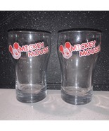 VINTAGE MICKEY MOUSE GLASS TUMBLER Set Of 2 - $20.00