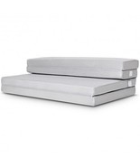 4 Inch Folding Sofa Bed Foam Mattress with Handles-Queen Size - Color: G... - $248.25 CAD
