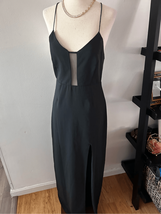 Forever 21 black maxi dress size small cut out front and cut out at the ... - $14.85