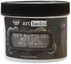 Finnabair Art Basics Soft Matte Gel 8.5oz-Transparent - $20.53