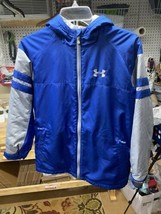 Under Armour ColdGear Storm Jacket Size Youth Medium Boys Blue Activewear Coat - $24.74