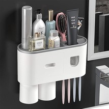 Toothbrush Holder Wall-Mounted Multifunctional Toothbrush Holder and Automatic T - £21.67 GBP