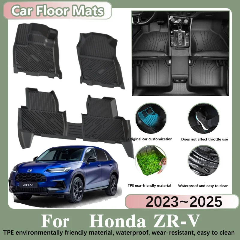 Car Floor Mat for Honda ZR V ZRV 2023 2024 2025 Auto Foot Pad Custom Liner - £218.36 GBP