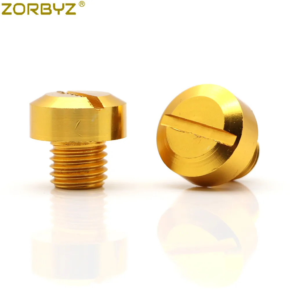 ZORBYZ 2Pcs Universal Motorcycle CNC M10*1.25 Mirror Hole  Screw Bolts Covers Ca - £103.29 GBP