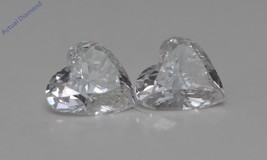 A Pair of Heart Cut Loose Diamonds (0.84 Ct,H-i Color,VS2-SI1 Clarity) - £1,086.30 GBP