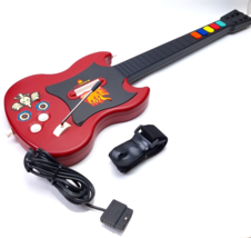 Guitar Hero Gibson Red Octane Playstation 2 PS2 Sg Controller Pslgh Tested Red - £46.48 GBP