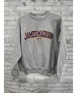NCAA James Madison University Dukes Crewneck Sweatshirt Print Logo Gray M - $761.39 MXN