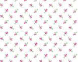Flannel Floral Flowers Leaves Roses Flannel Fabric by Yard D283.49 - $10.95