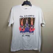 The Landrys Crawdudes El Paso T Shirt Vintage 90s Made In USA Size XL Crawdads - £23.26 GBP