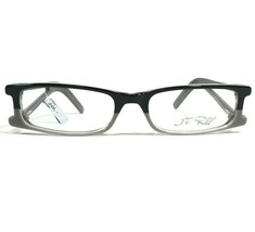J.F. Rey Eyeglasses Frames JF0992 0001 Black Gray Rectangular Full Rim 50-18-142 - £88.48 GBP