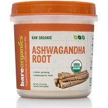 2 Pack BareOrganics Ashwagandha Root Powder, 8 Oz - $29.92