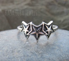 Oxidized Sterling Silver Star Toe Ring: Vacation Jewelry - $251.39 MXN