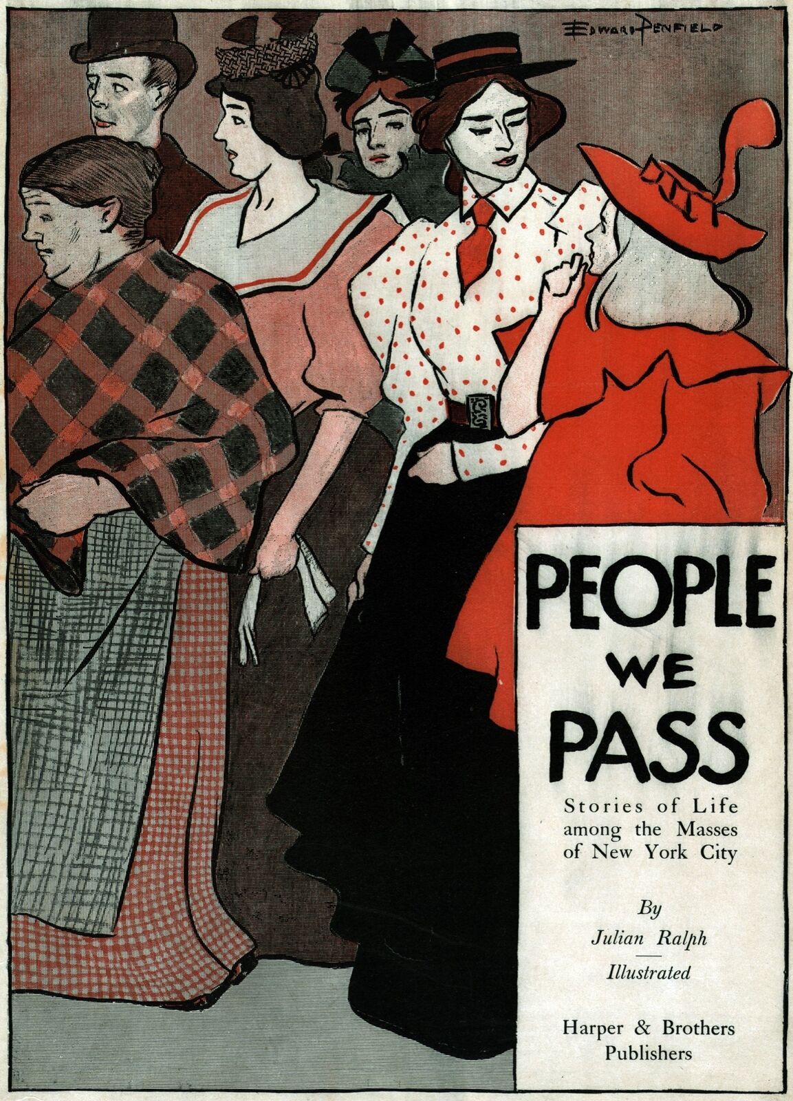People we Pass Decorative Poster. Fine Graphic Art. Wall Interior Design. 2295