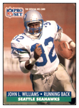 1991 Pro Set John L.
  Williams   Seattle Seahawks Football
  Card GMMGA - $0.50