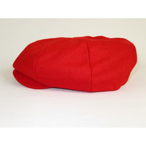 Mens Fashion Classic Flannel Wool Apple Cap Hat by Bruno Capelo ME905 Red image 3