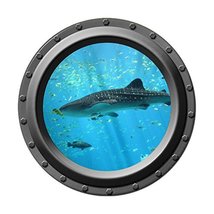 Whale Shark - Porthole Wall Decal - £11.02 GBP