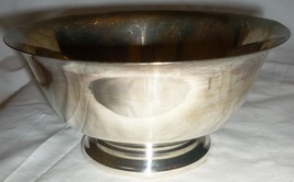 Silverplated B.Rogers Silver Company Silver On Copper Pedestal Bowl - $11.76