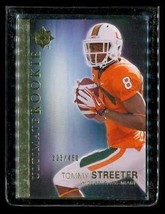 2012 Ud Ultimate Rookie Football Card #58 Tommy Streeter Hurricanes Ravens /450 - £8.03 GBP