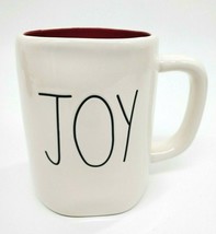 Rae Dunn Bright Coffee Mug #181 Joy w Christmas Stocking Magenta Glossy New - £9.90 GBP