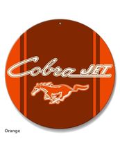 Ford Mustang Cobra Jet Car Vehicle Logo Poster Metal Round Sign 8x8in Vi... - €21,47 EUR