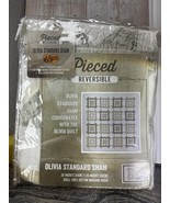 New! Olivia Standard Bed Pillow Sham/Cracker Barrel/Quilted-Cottage Core... - €16,97 EUR