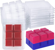 Wax Melt Molds 100 Pack Wax Molds Clear Plastic Wax Melt Clamshells - £43.25 GBP