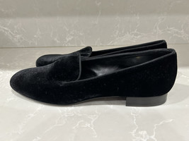 SAINT LAURENT New Black Velvet Smoking Slipper Loafers Size 39 / 9 Runs Long - £382.68 GBP