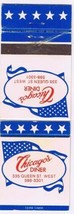 Matchbook Cover Chicago&#39;s Diner Queen St Toronto Ontario - £1.49 GBP