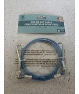 Blue Small to Medium dog tie out cable with swivels - $16.71