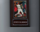 ANDRES GALARRAGA PLAQUE BASEBALL ATLANTA BRAVES MLB   C - £0.77 GBP