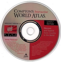 Compton&#39;s Interactive World Atlas 1997 CD-ROM for Windows - New CD in SLEEVE - £3.13 GBP