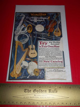 Home Treasure Ad Decor Music Wurlitzer Instrument Color Advertising Paper Art - £7.70 GBP