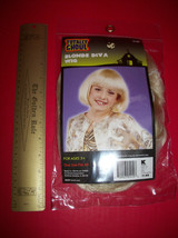 Fashion Holiday Girl Costume Wig Halloween Hairdo Prop OSFM Blonde Diva ... - $7.59
