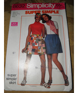 Simplicity 8632 Vintage 1969 Retro Mini Skirt Dress Pattern -  Junior/Mi... - £3.13 GBP
