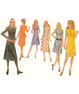 McCall&#39;s 2717 Vintage 1971 Retro Slim or A-Line Shift Dress Pattern -  M... - £8.63 GBP