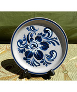 Bavarian Style Red Ware Desert Plates - Saucers - with Floral Motif - Ce... - £31.87 GBP