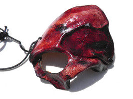 Womens Leather Valkyrie Fantasy Armor Single Skeleton Eye Patch - Norse ... - £35.97 GBP