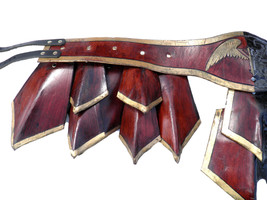 Womens Leather Valkyrie Fantasy Armor Waist Belt - Norse Goddess Hel - M... - £282.33 GBP