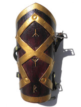 Womens Leather Valkyrie Fantasy Armor Single Wrist Bracer - Norse Goddes... - £66.84 GBP