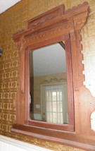 HUGE Eastlake Mission Style Dressing Mirror - Wall - Foyer - Fireplace Mantel -  - £235.26 GBP
