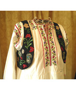Bolero Vest - Floral Paisley Embroidered - Gypsy - Renaissance - Flamenc... - £27.36 GBP