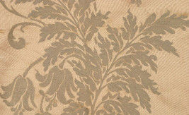 1-1/2 YDS x 44 Inches Fern Leaf Floral Drapery / Upholstery Damask Fabric - Sage - £20.37 GBP