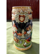 Authentic Western Germany Beer Stein - Beer Mug - Vintage Bavarian Ceram... - £58.63 GBP