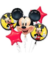 Mickey Mouse Deluxe Balloon Bouquet - 5pc Mylar Kit - $16.99